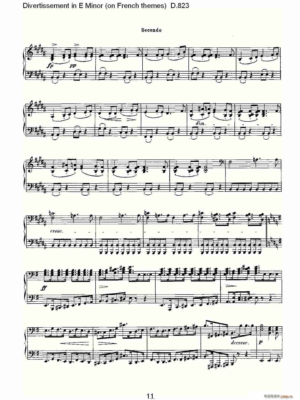 Divertissement in E Minor(ʮ�ּ�����)11