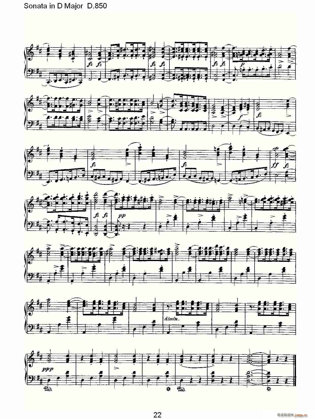 Sonata in D Major D.850(ʮ�ּ�����)22