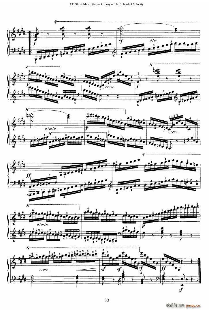 Czerny op 299 Schule der Gel ufigkeit 2(����V)30