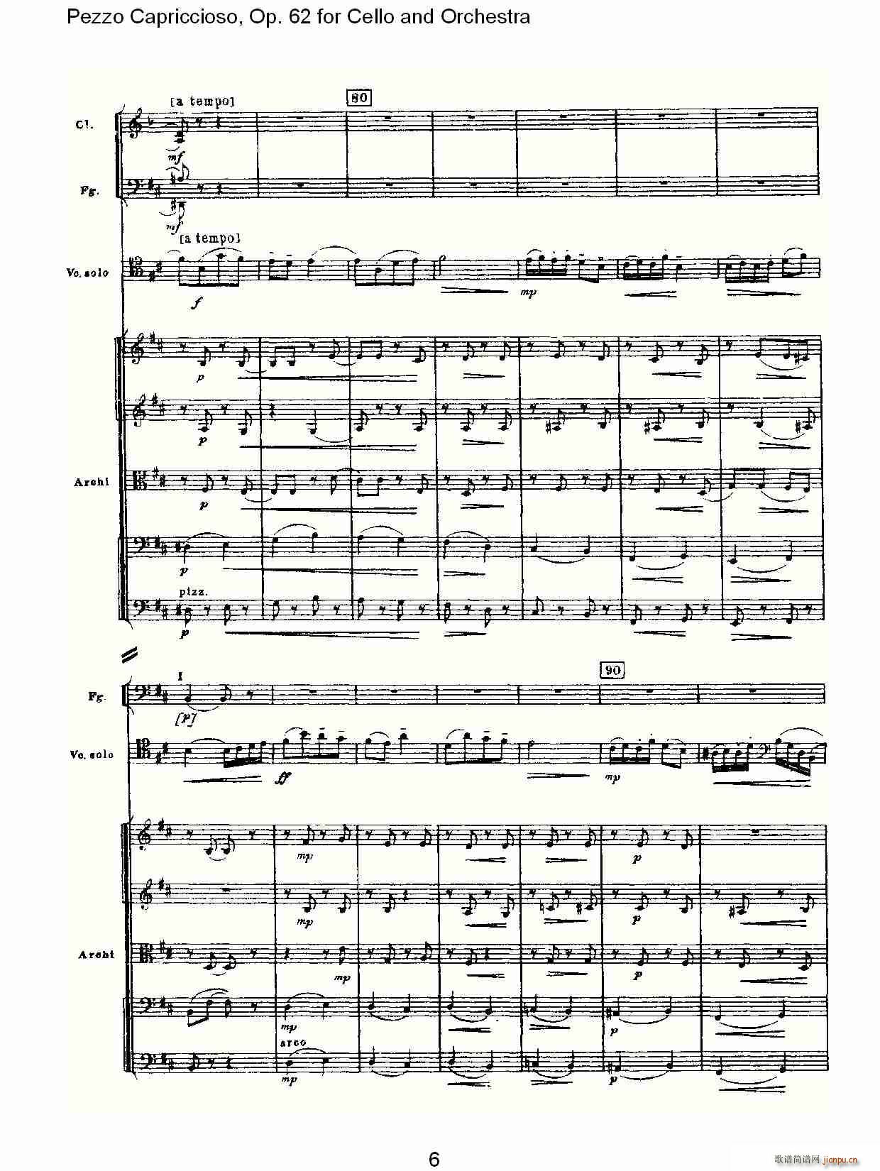 Pezzo Capriccioso, Op.62(�������V)6