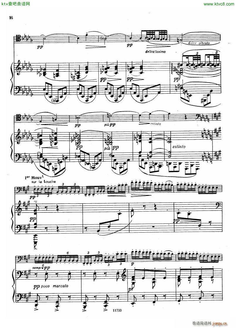 Debussy Sonata for Cello and Piano(����V)15