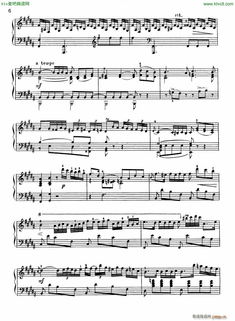 Field Sonata no4 b major(����V)6