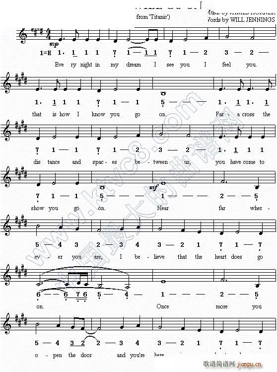 My heart will go on �F�_��̖ ���}��(ʮ�ּ�����)1