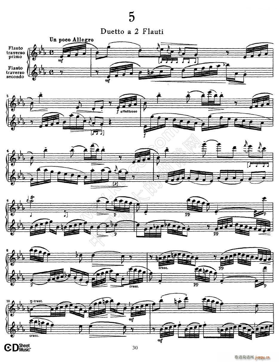 Six Duets 6�׶����� 5(���V)1