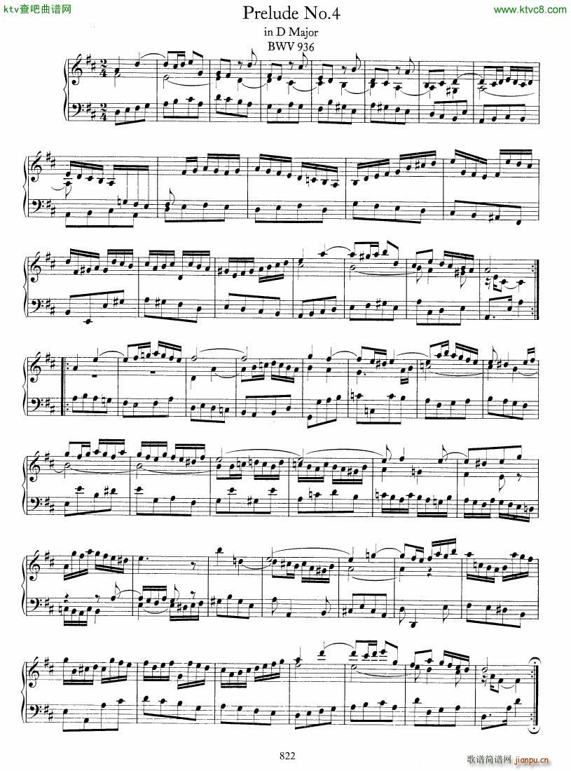 Bach JS BWV 933 938 6 Preludes(����V)5