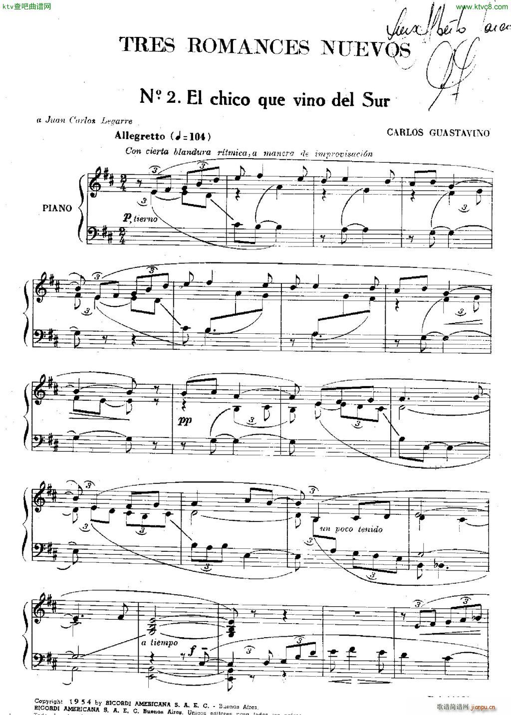 Guastavino Tre Romanze n 2(����V)1