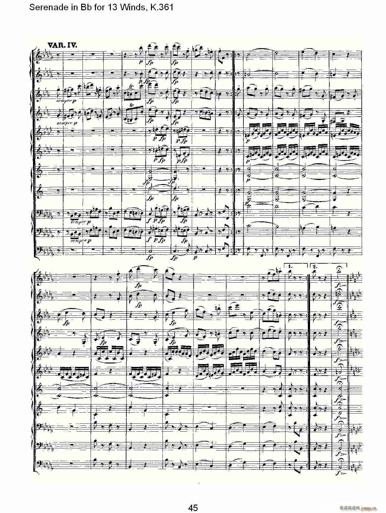 Serenade in Bb for 13 Winds, K.361(ʮ�ּ�����)15