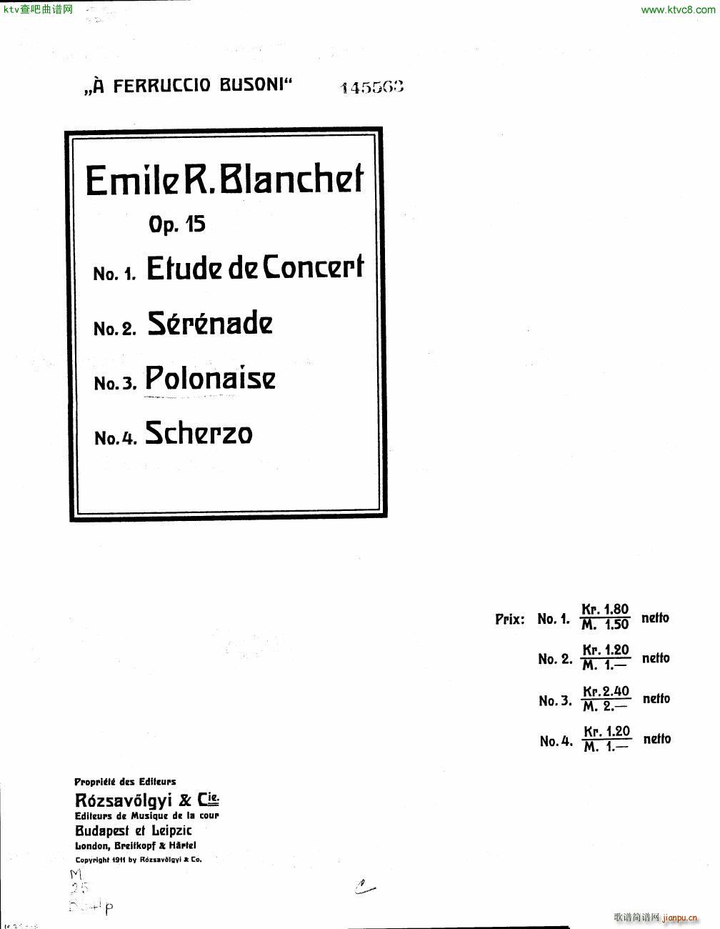 Blanchet Op 15 no 3 Polonaise(����V)1