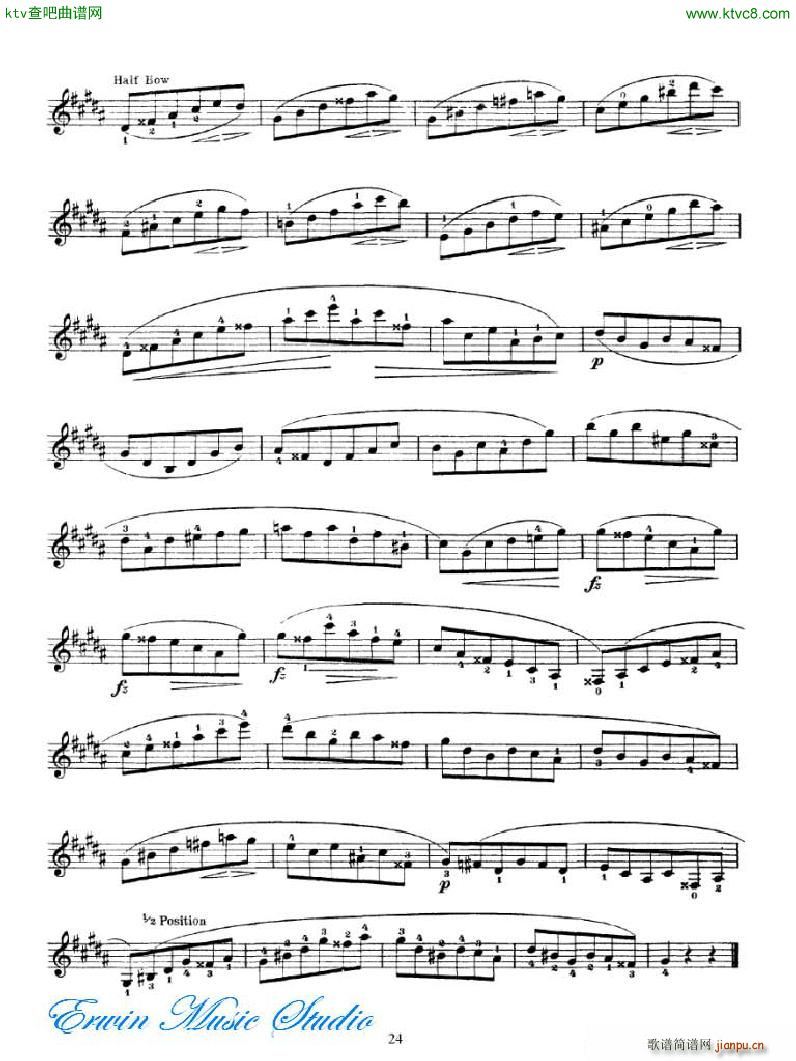 �_�� 24���S����Pierre Rode 24 Caprices 18 34(ʮ�ּ�����)7