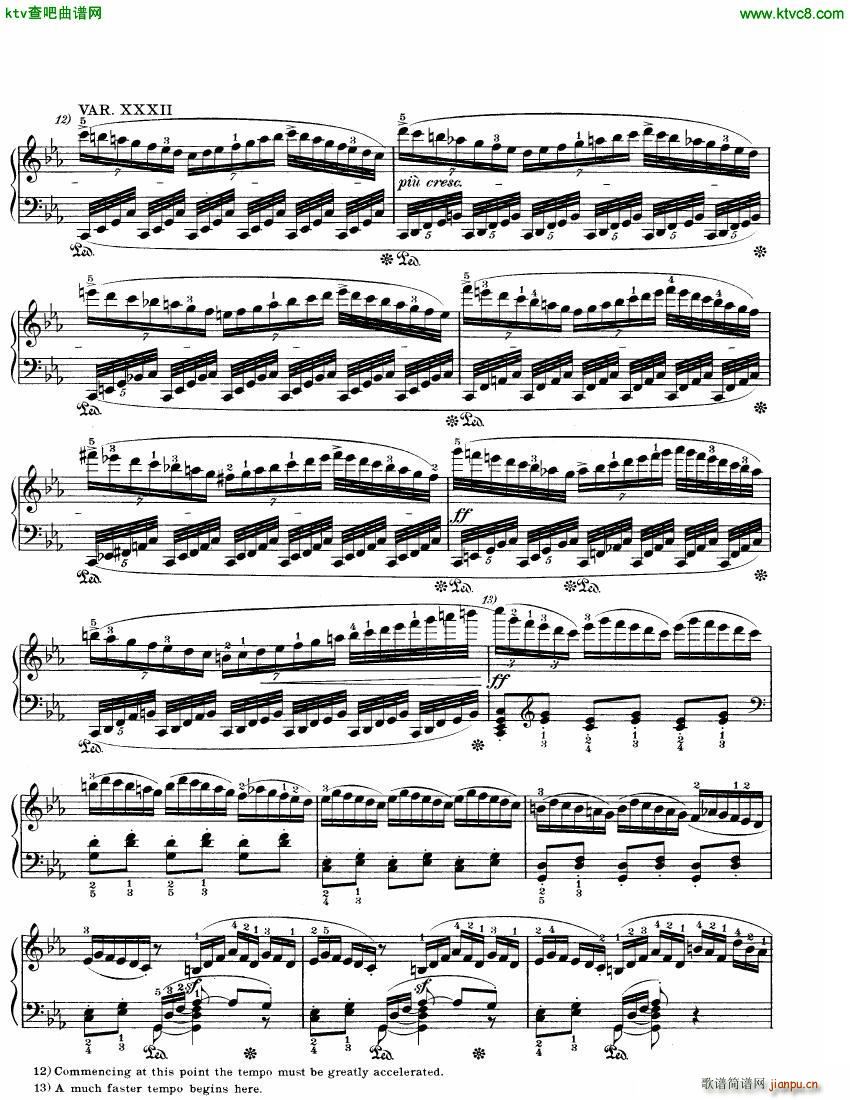 Beethoven WoO 80 32 Variations in C Minor(����V)17