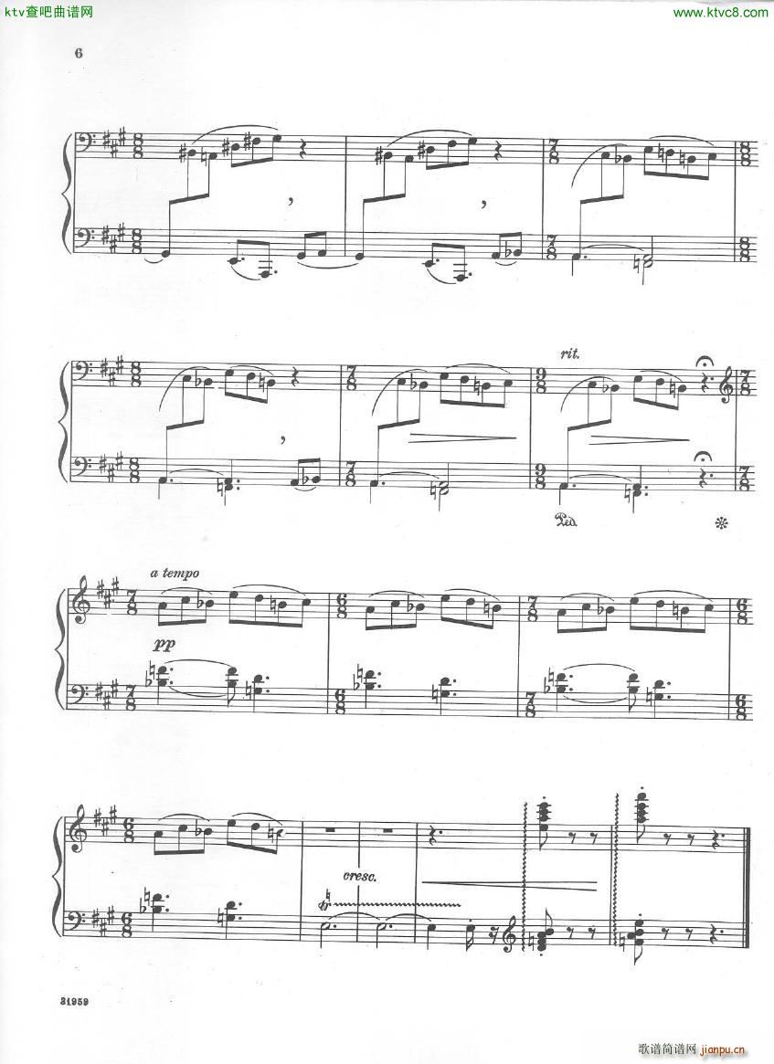 Bloch Five Sketches in Sepia(����V)6