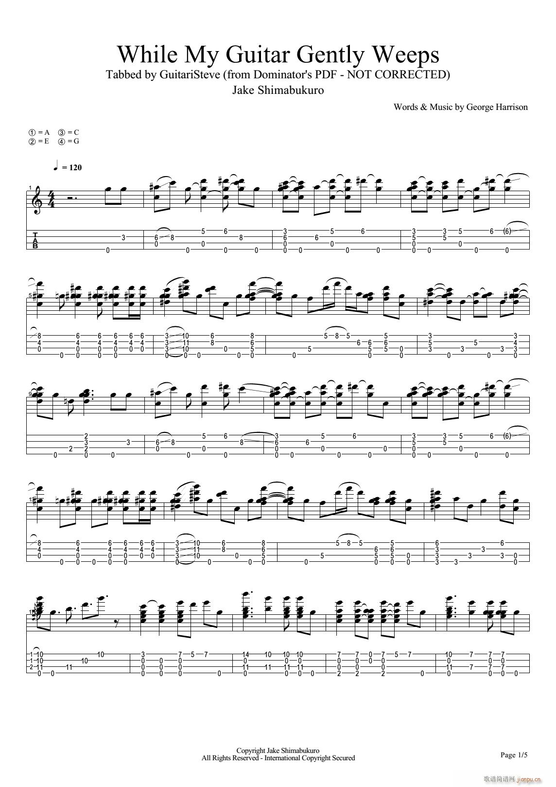 While My Guitar Gently Weeps �ȿ�����ָ���V(�����V)1