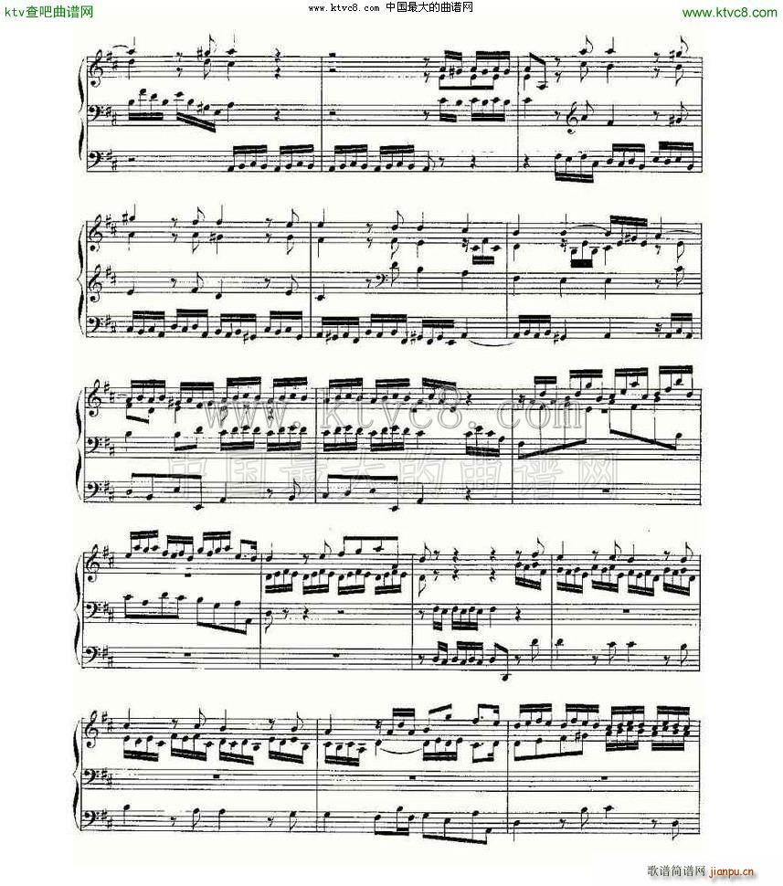 Prelude and Fugue in D Major BWV 532 ���L(f��ng)���V(ʮ�ּ�����)6