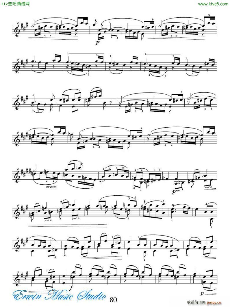 ���R�ɠ� 42�׾�����Rudolphe Kreutzer 42 Studies 35 42(ʮ�ּ�����)5