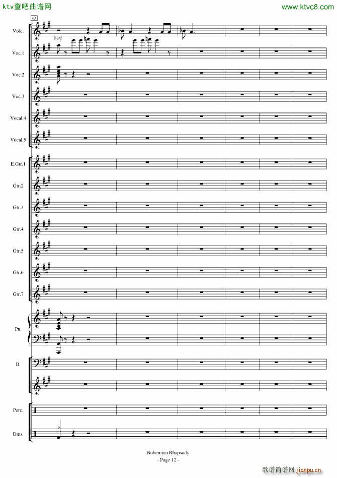 Bohemian Rhapsody �����ׁ�������(����V)12