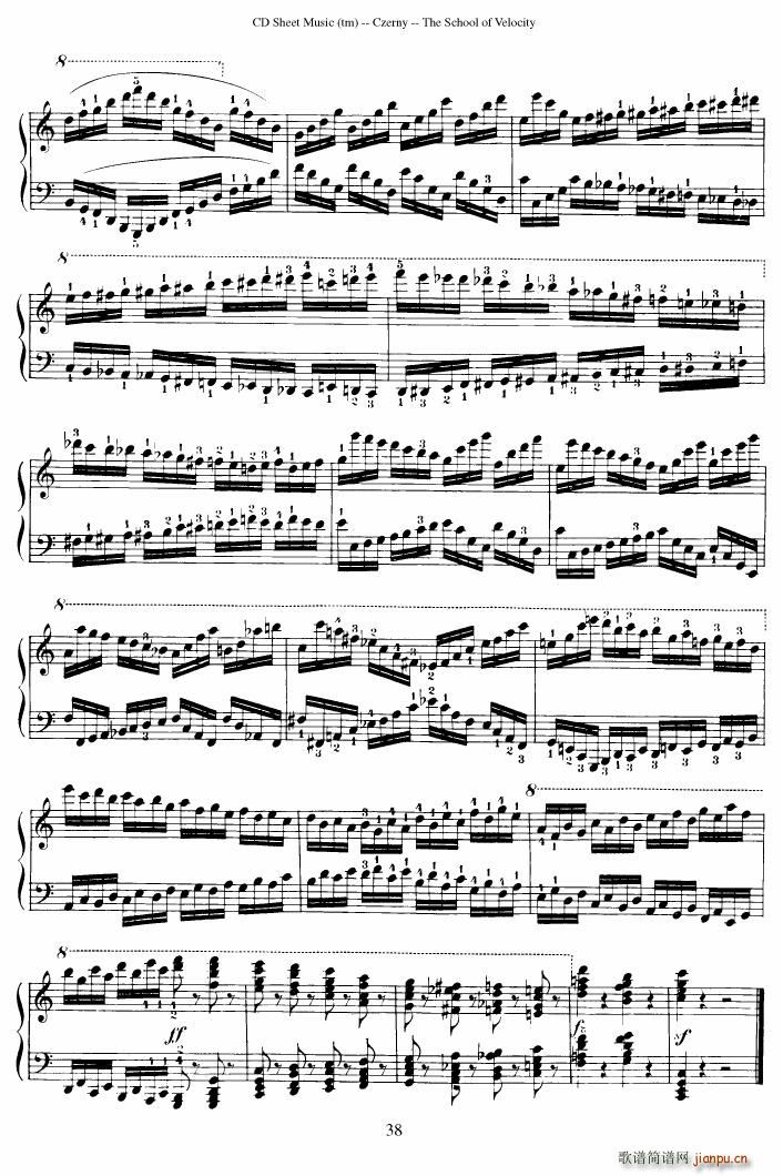 Czerny op 299 Schule der Gel ufigkeit 2(����V)38