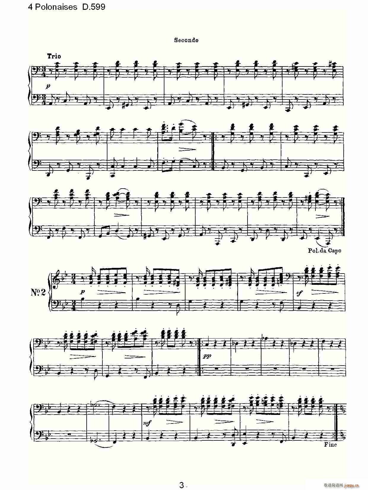 4 Polonaises D.599(ʮ�ּ�����)3