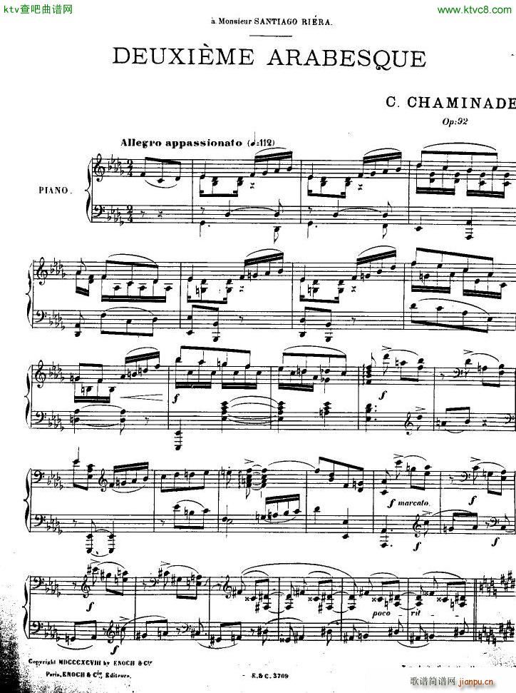 Chaminade op 92 2e arabesque(����V)1