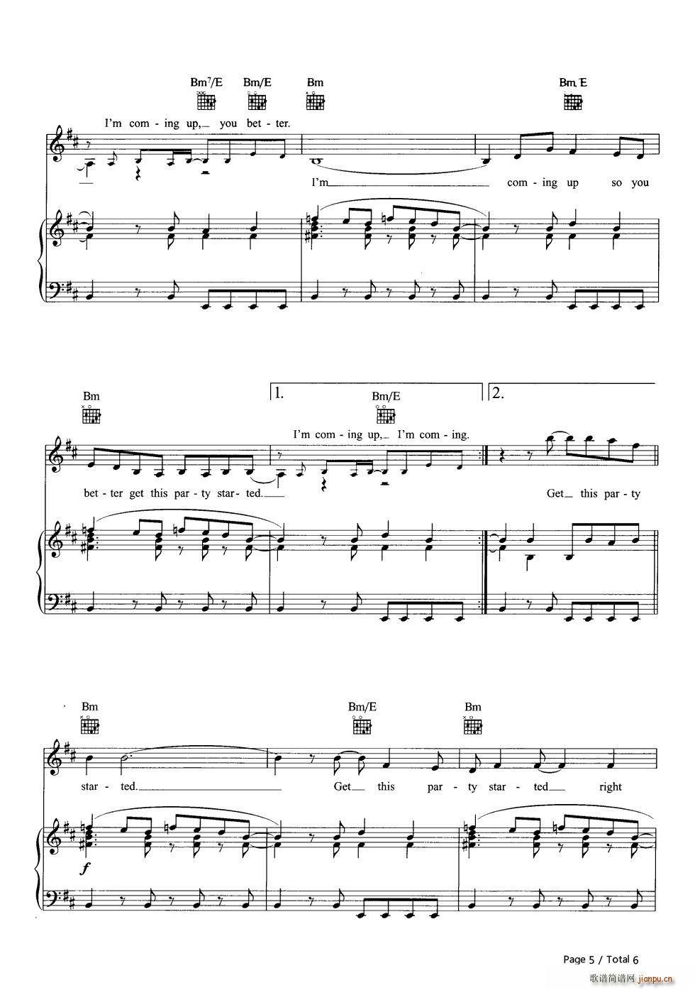 Get the Party Started(����V)5