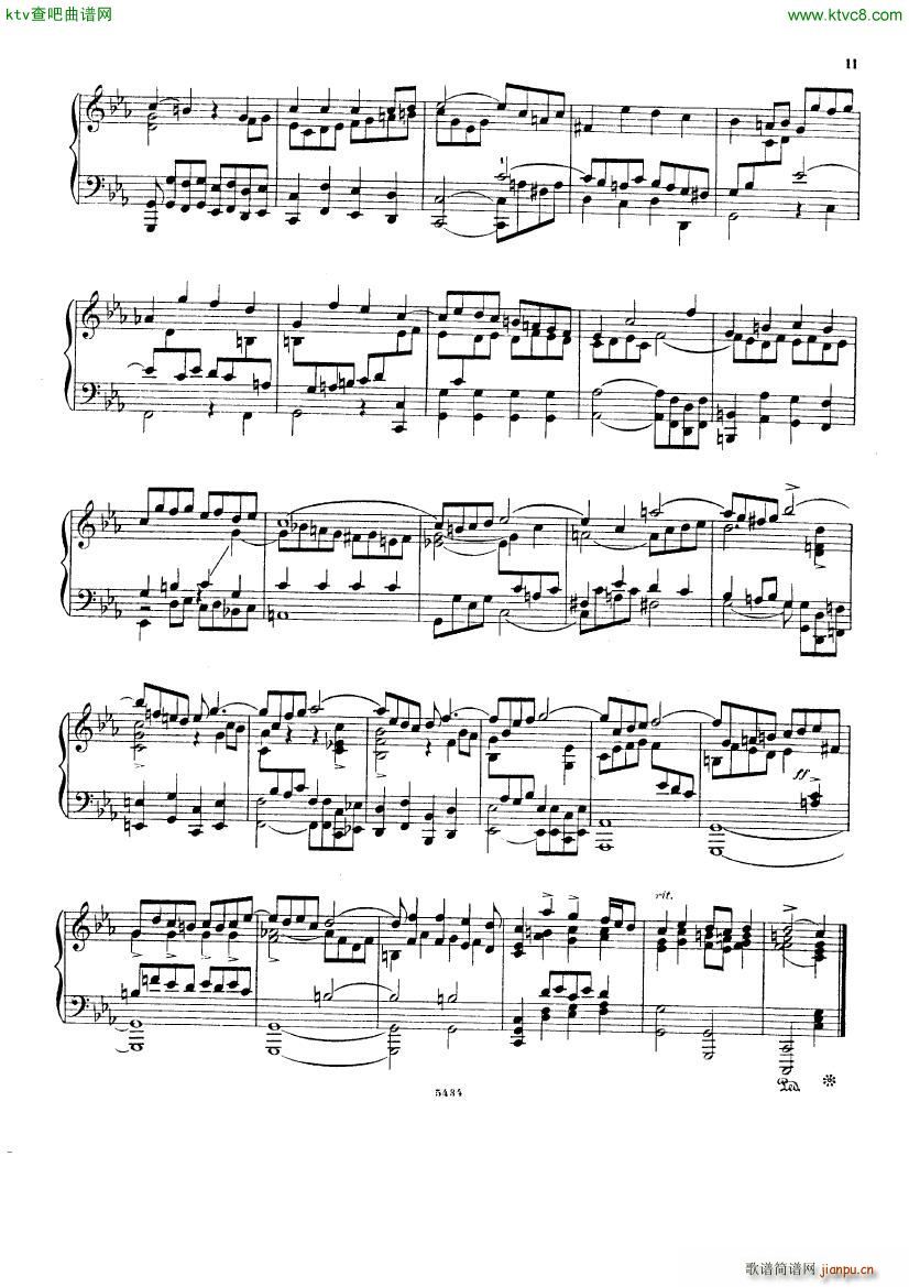 Bach D Albert Prelude and fugue in c minor(����V)10