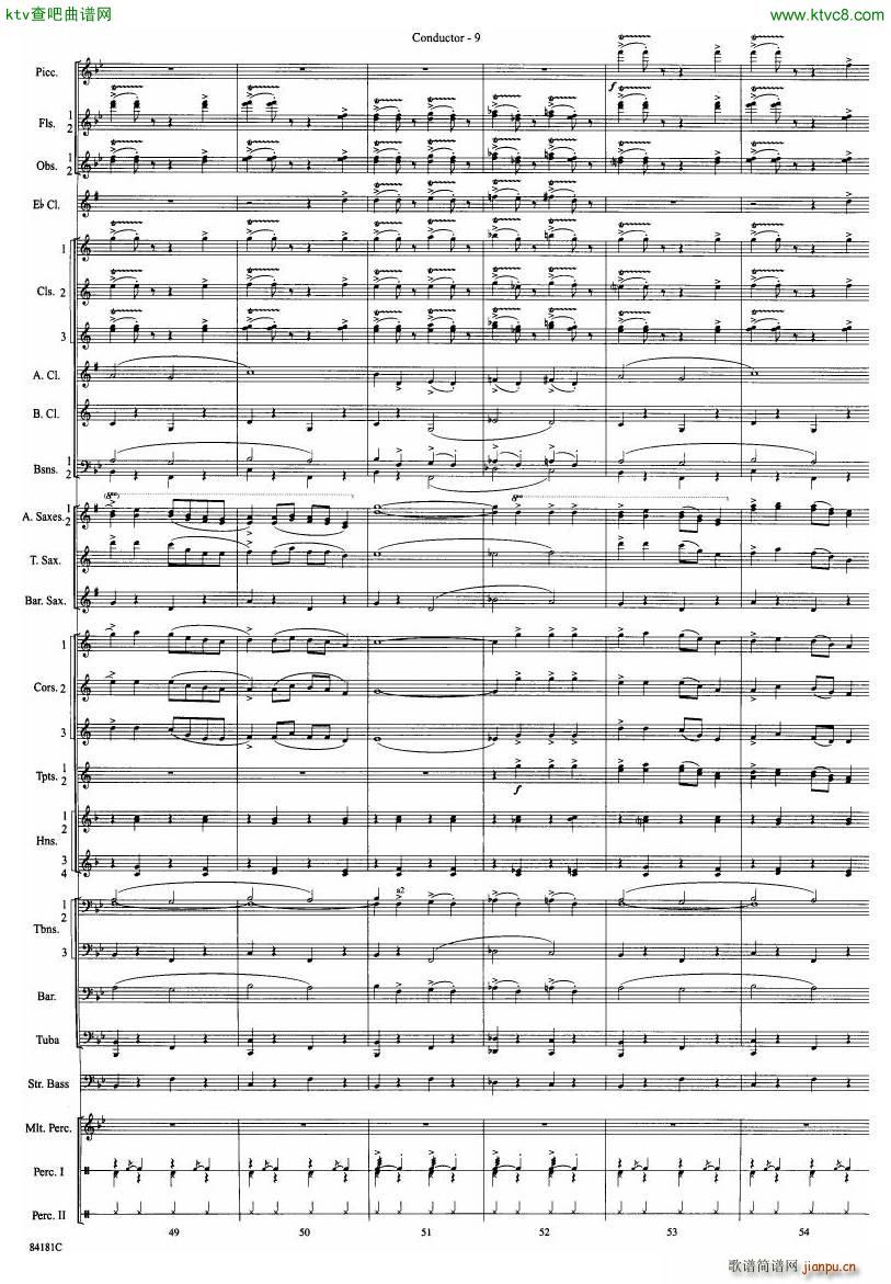 Anderson Sleigh Ride full score(����V)10