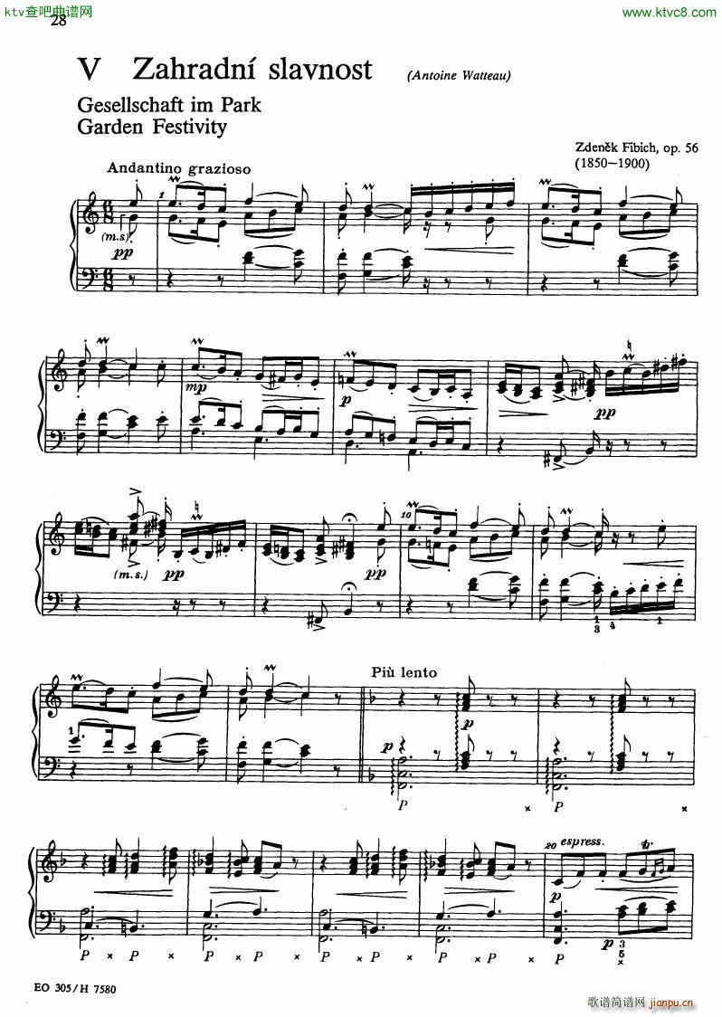 Fibich studies of painters op 56(����V)23