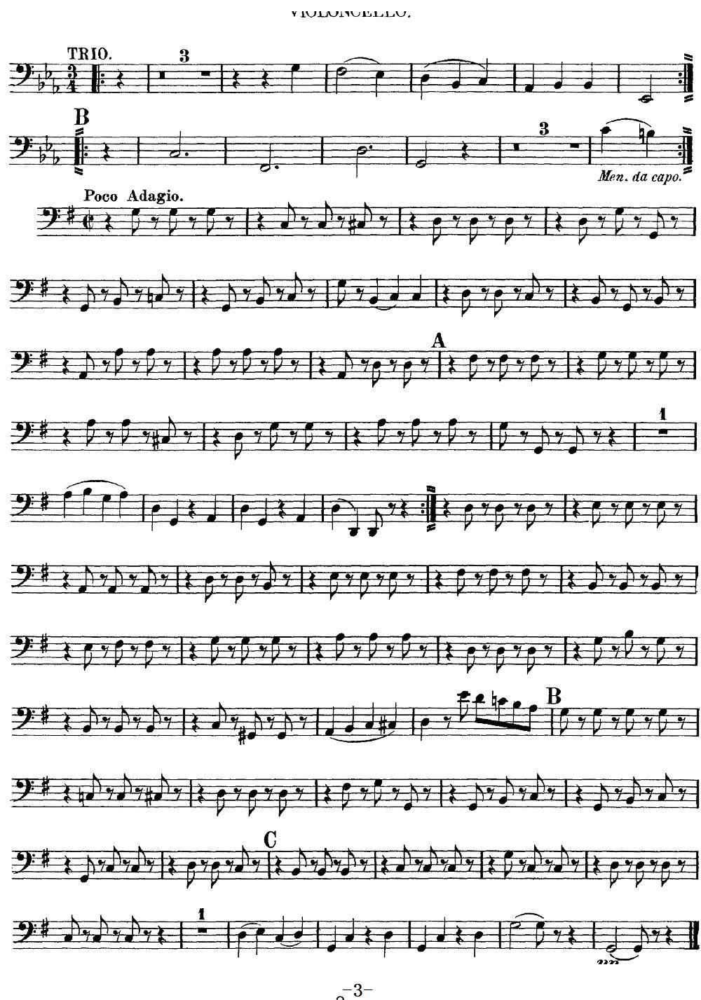 Mozart Quartet No 10 in C Major K 170 Cello(ʮ�ּ�����)3