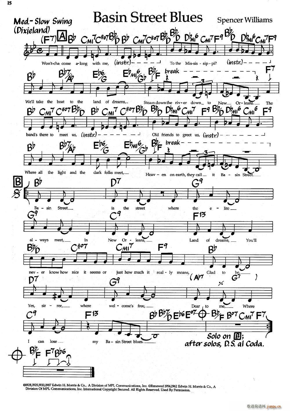 Basin Street Blues ��ؽ��{�{ ��ʿ�����(����V)1