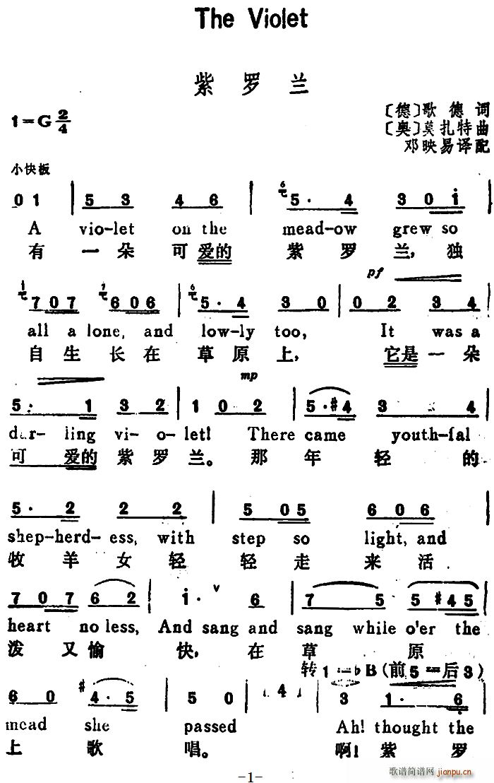 �W ���_�m The Violet �hӢ�Č���(ʮ�ּ�����)1