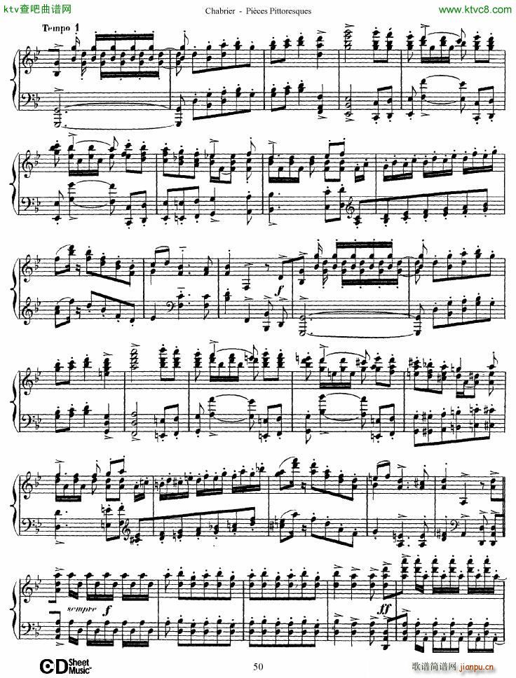 Chabrier Pi��ces Pittoresques 7 10(����V)21