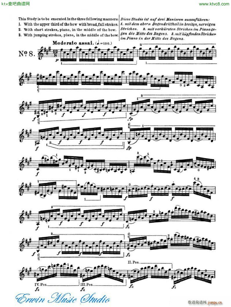 �_�� 24�׾�����Pierre Rode 24 Studi Per violino 01 08(ʮ�ּ�����)15