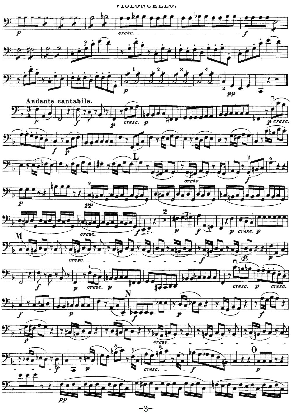 Mozart Quartet No 19 in C Major K 465 Cello(ʮ�ּ�����)3
