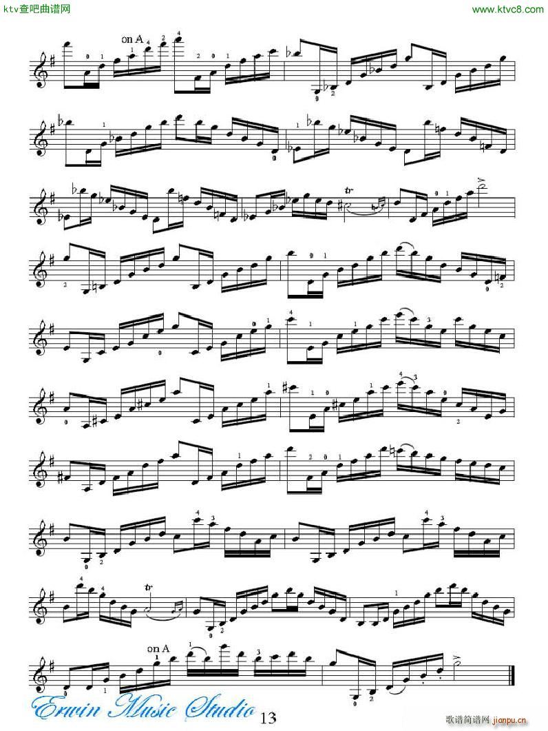 ���R�ɠ� 42�׾�����Rudolphe Kreutzer 42 Studies 01 12(ʮ�ּ�����)13