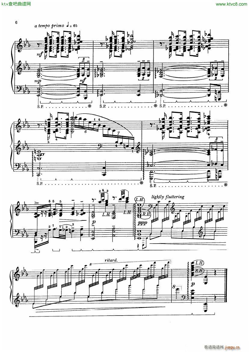 Gershwin The Man I Love Arranged by Percy Grainger(����V)5