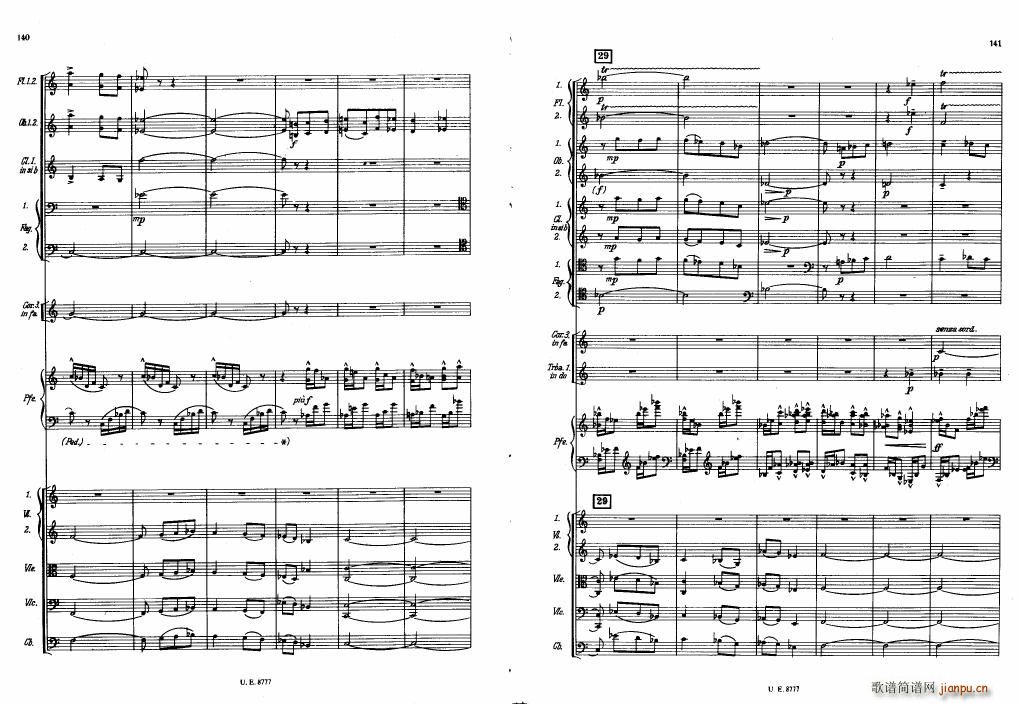 Bartok SZ 83 Piano Concerto No1 Full Score ��(����V)30