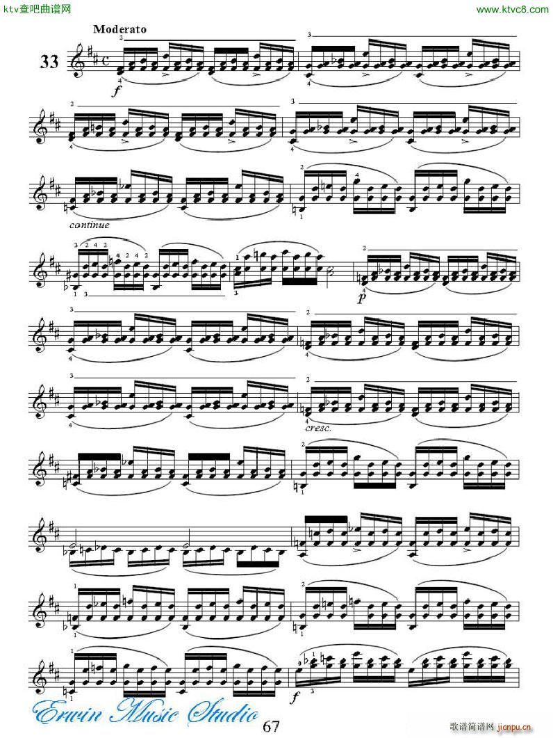 ���R�ɠ� 42�׾�����Rudolphe Kreutzer 42 Studies 29 34(ʮ�ּ�����)12