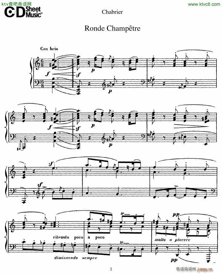 Chabrier Ronde Champ��tre(����V)1