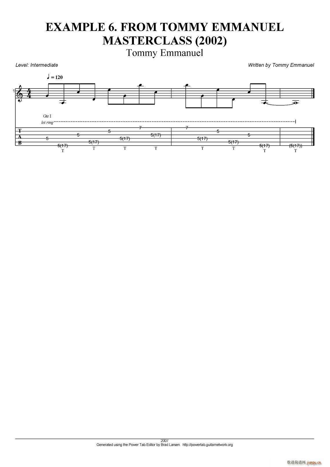 tommy emmanuel masterclass example 6 ָ������(�����V)1