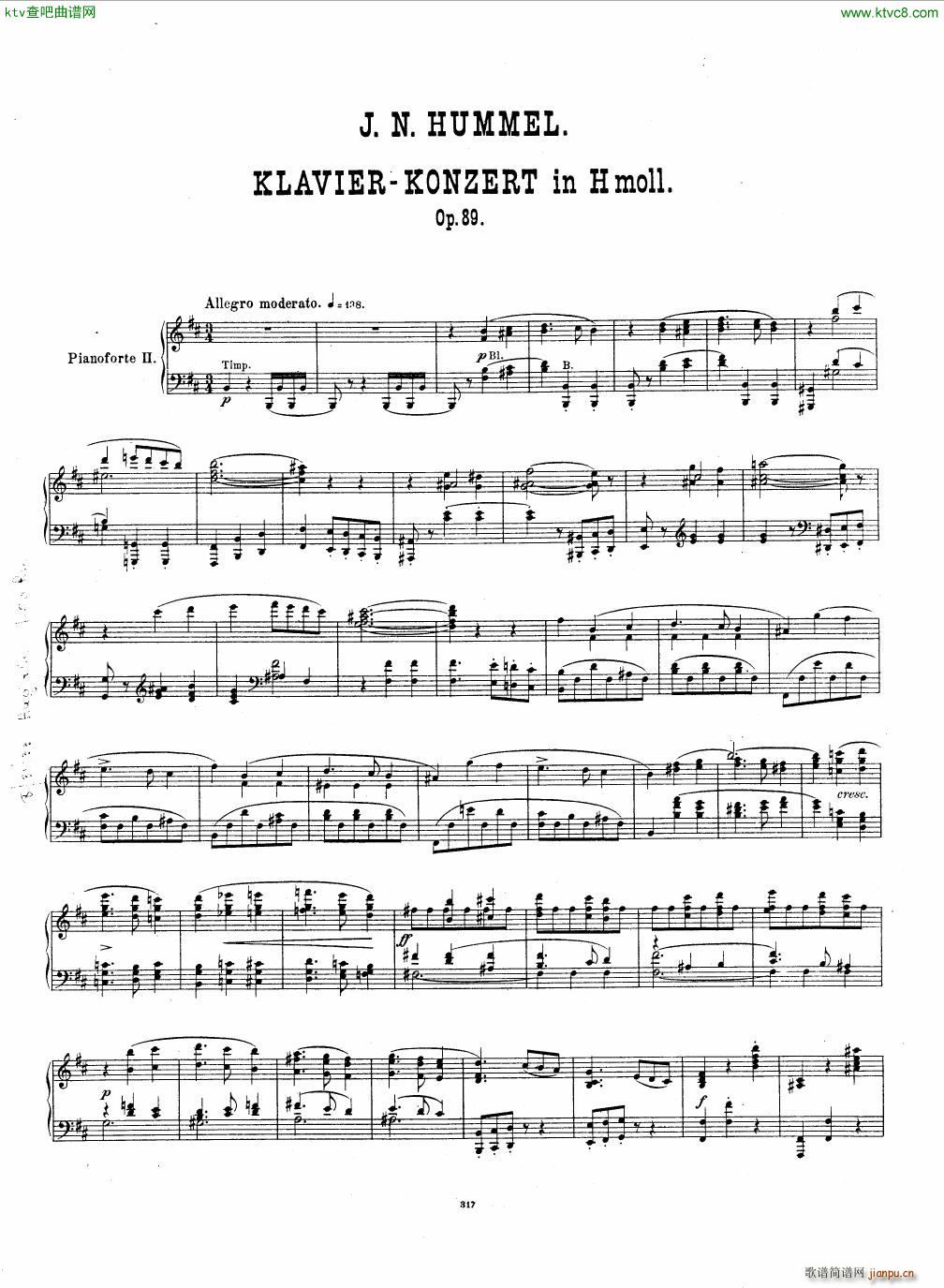 Hummel Piano concerto Op 89 I(����V)1