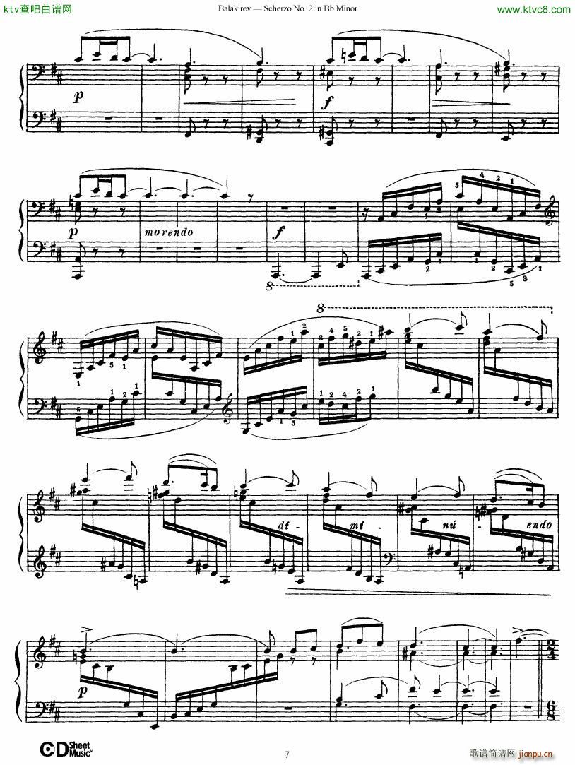Balakirev Scherzo No 2 Bb Minor(����V)7