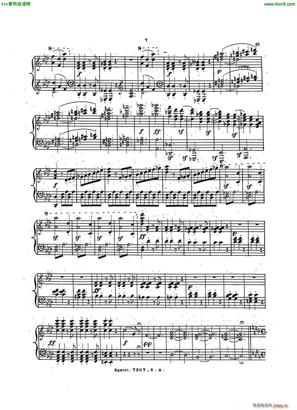 Beethoven op 84 Egmont Overture arr Weiss(����V)6