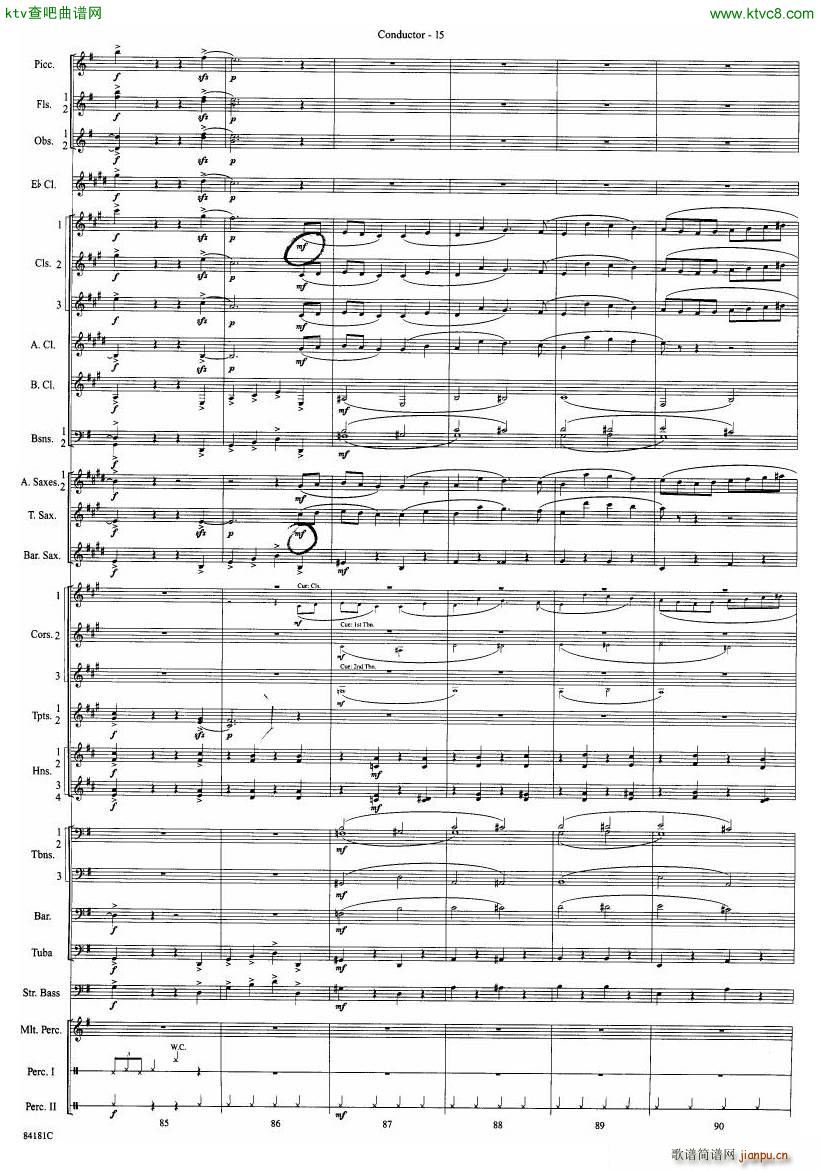 Anderson Sleigh Ride full score(����V)16