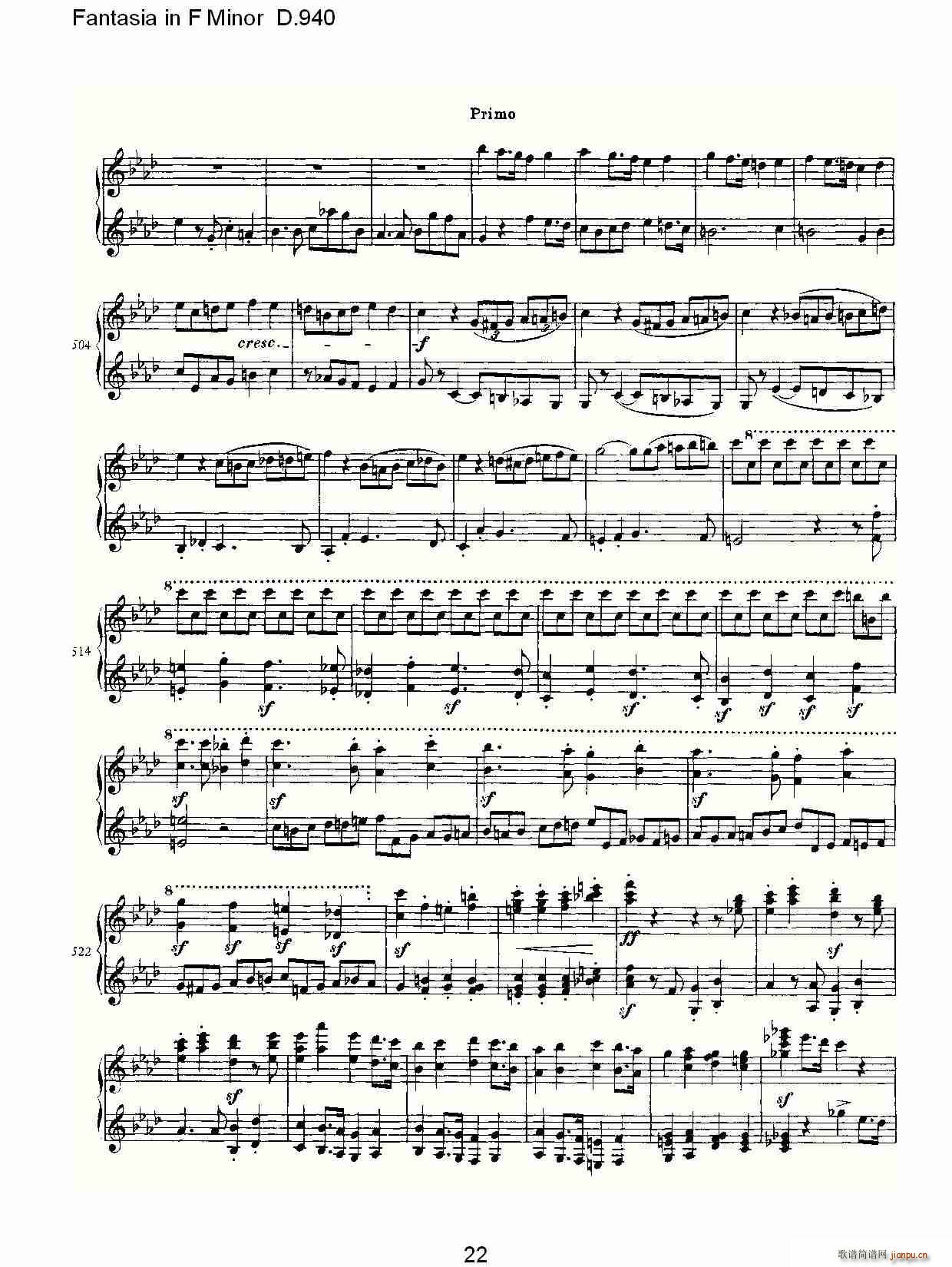 Fantasia in F Minor D.940(ʮ�ּ�����)22