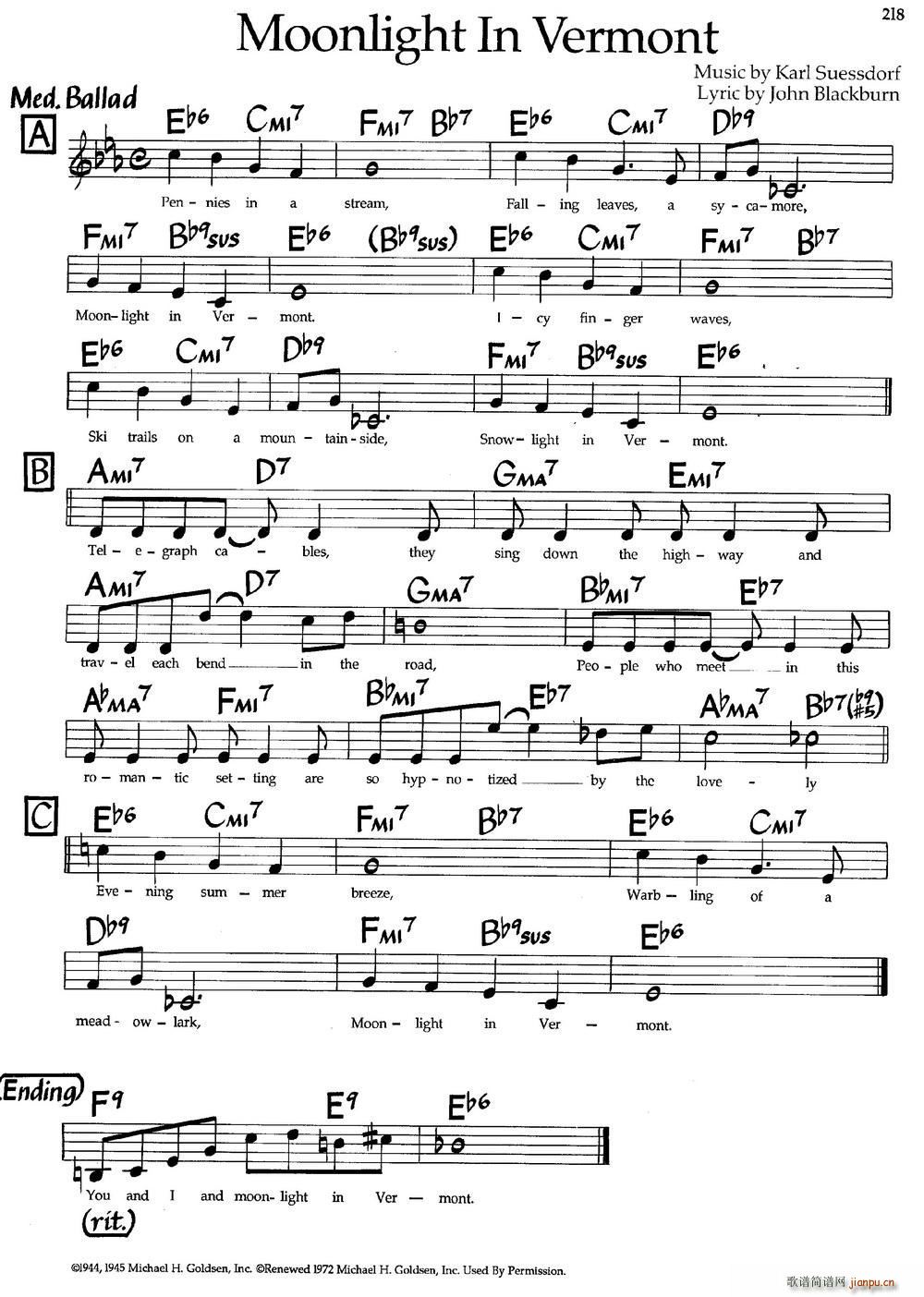 Moonlight In Vermont ��ʿ�����(����V)1