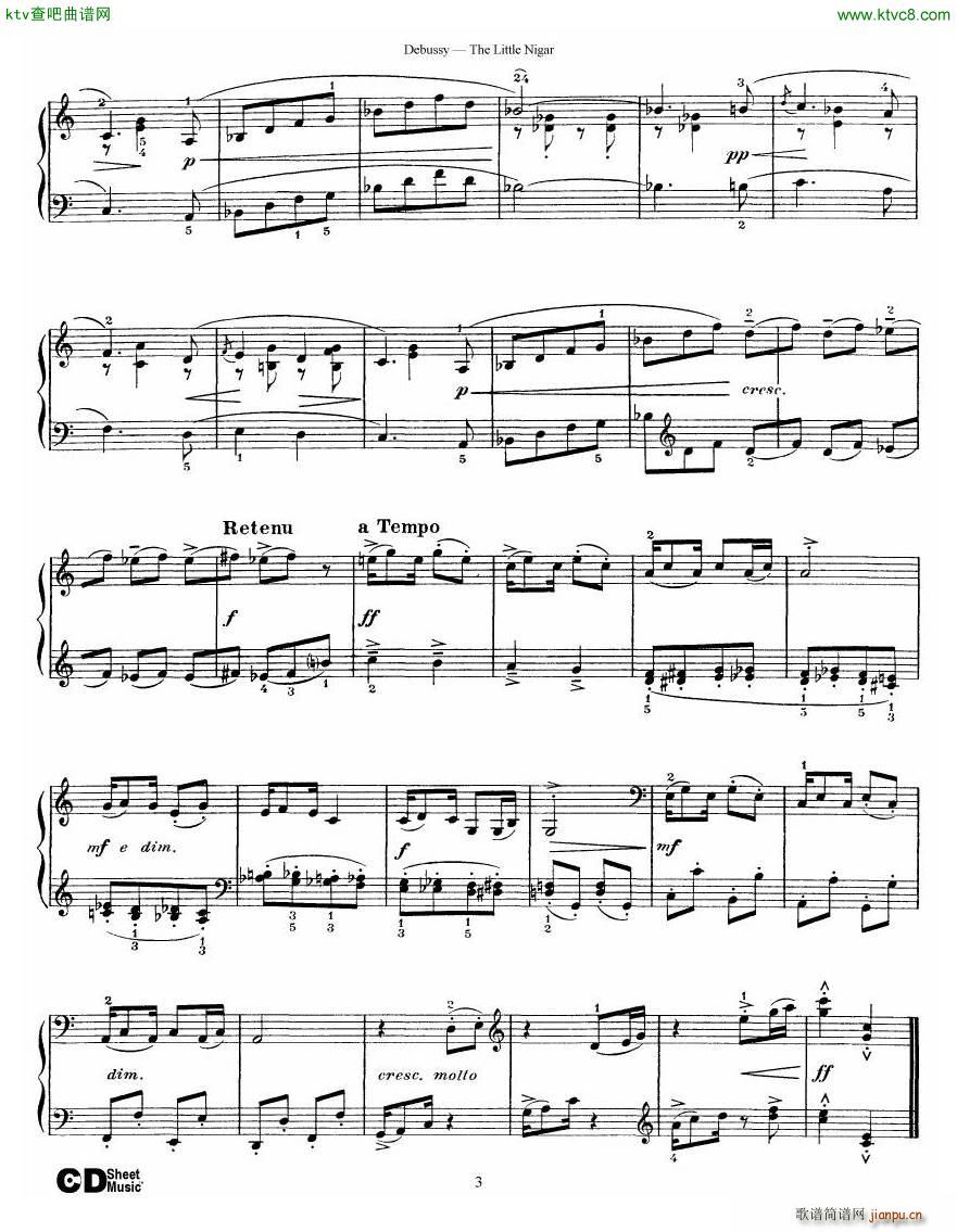 Debussy The Little Nigar(����V)3