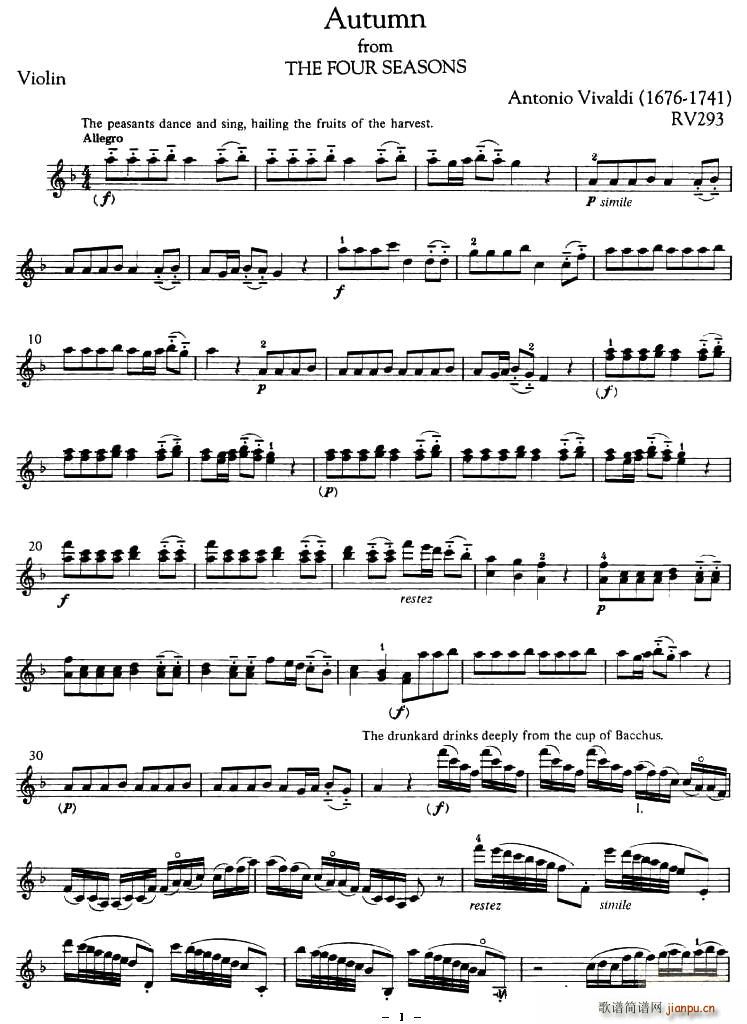 Autumn from The Four Seasons(ʮ�ּ�����)1