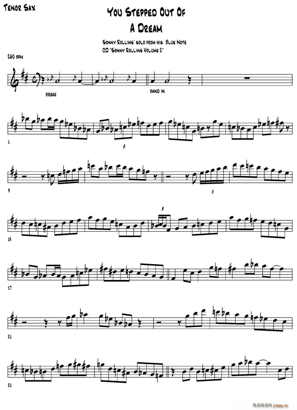 You Steppeo Out Of A Dream(ʮ�ּ�����)1