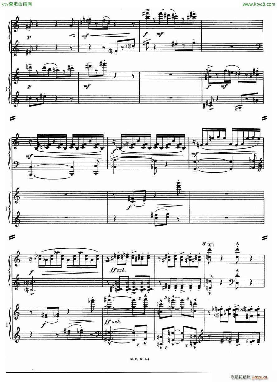Auric Partita for two pianos(����V)32