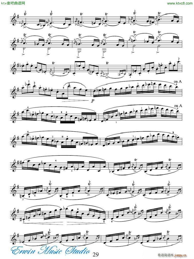 ���R�ɠ� 42�׾�����Rudolphe Kreutzer 42 Studies 13 21(ʮ�ּ�����)10