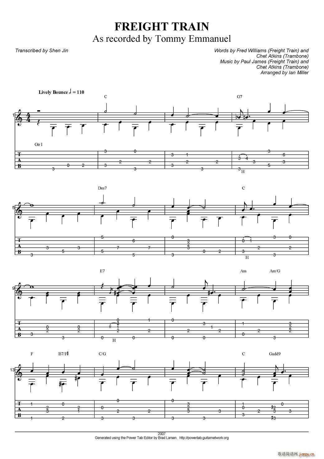 tommy emmanuel freight train ָ������(�����V)1